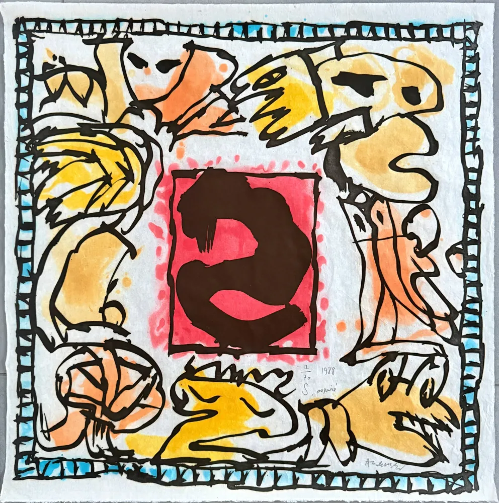 Aguatinta Alechinsky - S aspiré