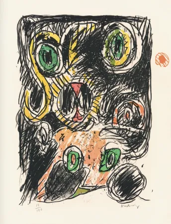 Litografía Alechinsky - Sac des lignes