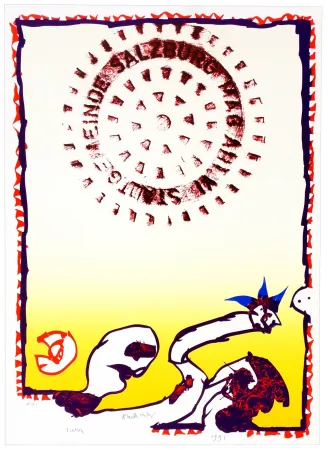 Litografía Alechinsky - SALZBURG