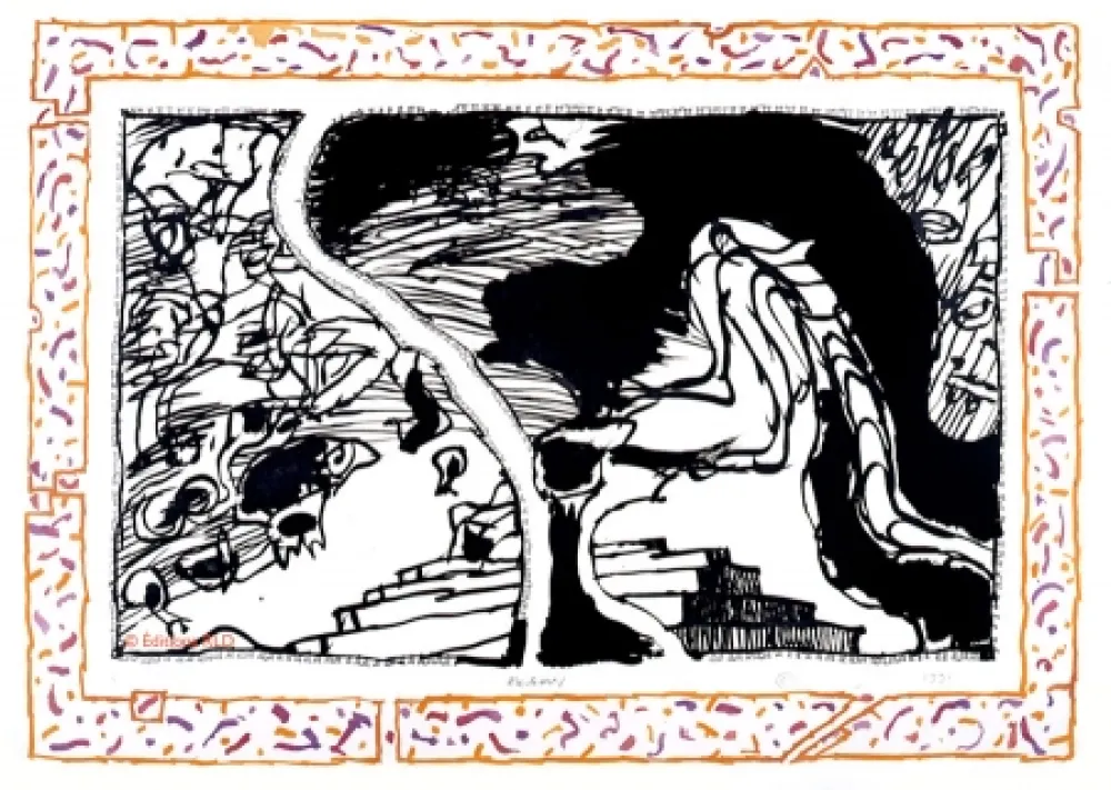 Aguafuerte Y Aguatinta Alechinsky - Sans l'écorce C