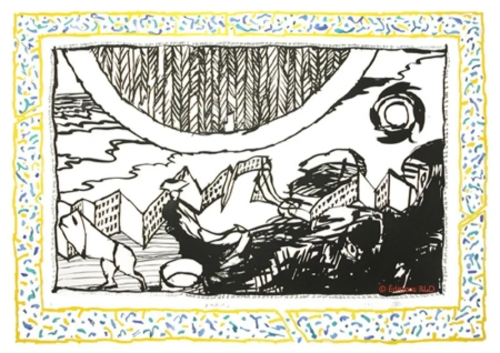 Aguafuerte Y Aguatinta Alechinsky - Sans l'écorce D