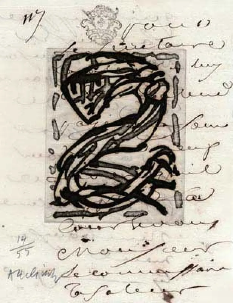 Grabado Alechinsky - Sans Nouvelles