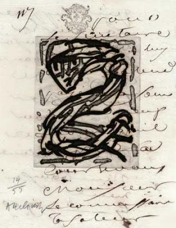 Grabado Alechinsky - Sans Nouvelles