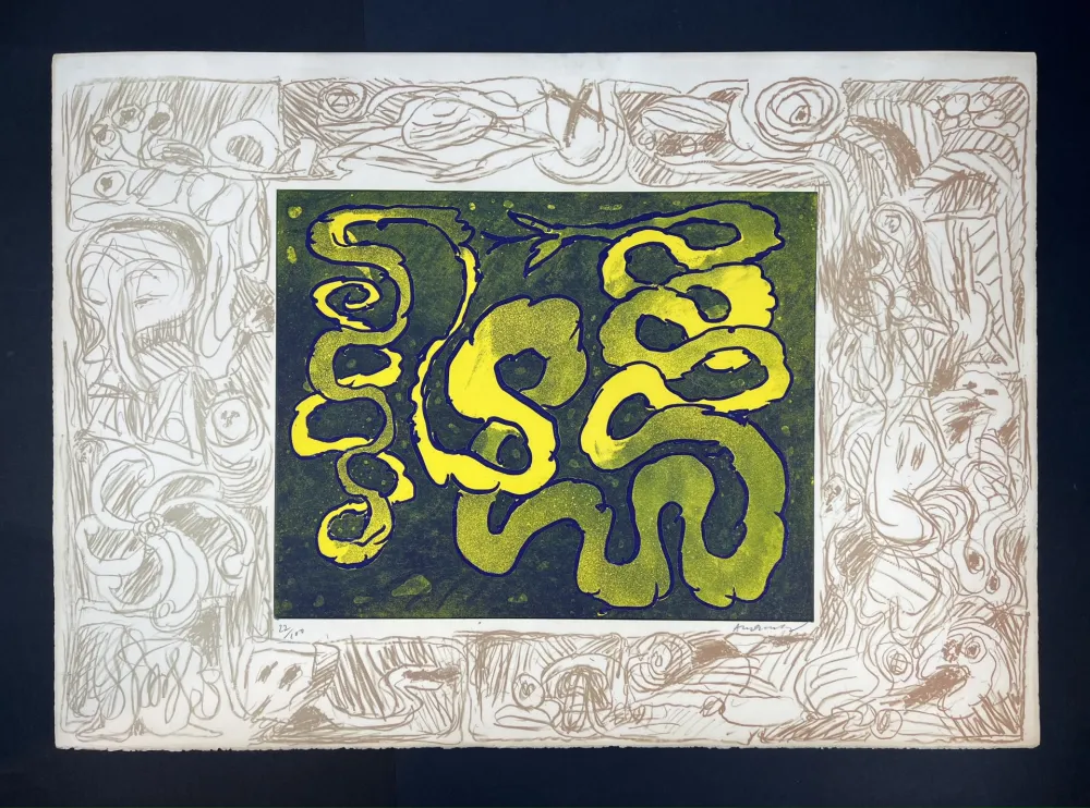 Aguafuerte Alechinsky - Sans sonnette