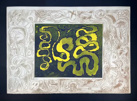 Aguafuerte Alechinsky - Sans sonnette