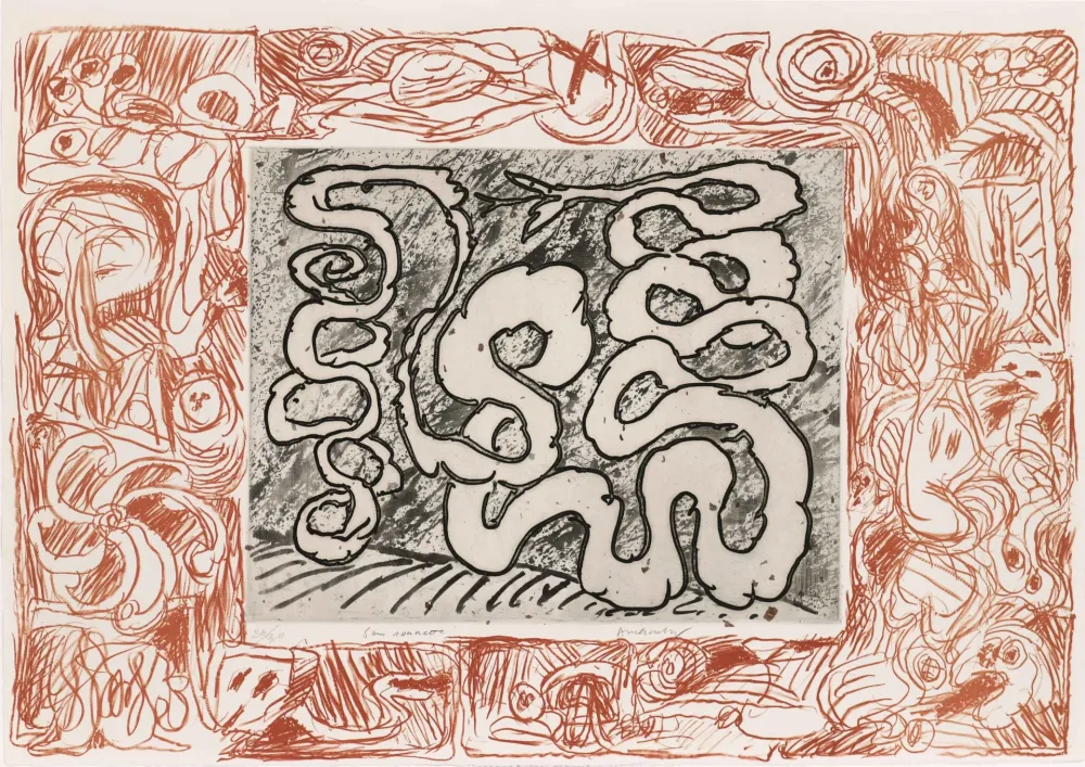 Aguatinta Alechinsky - Sans sonnette