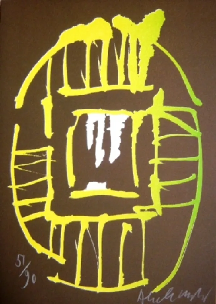 Litografía Alechinsky - Sans titre