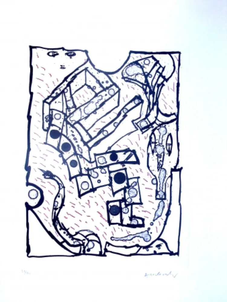 Aguafuerte Y Aguatinta Alechinsky - Sans Titre