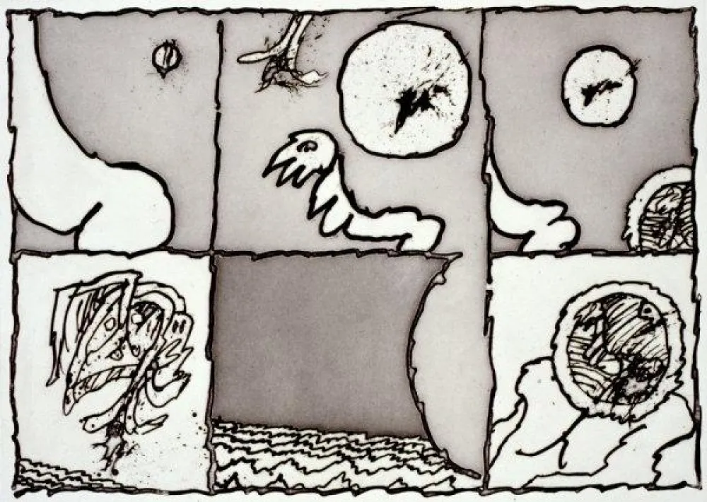 Aguafuerte Y Aguatinta Alechinsky - Sans Titre