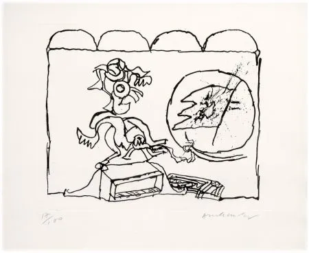 Aguafuerte Alechinsky - Sans titre