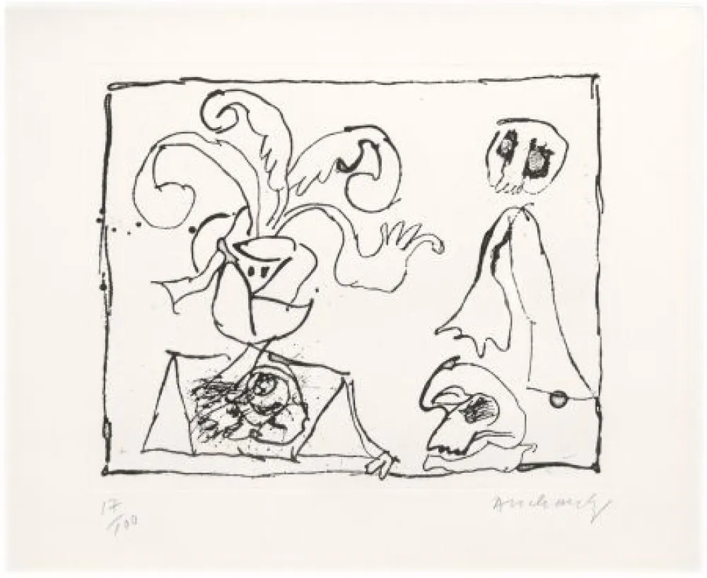 Aguafuerte Alechinsky - Sans titre