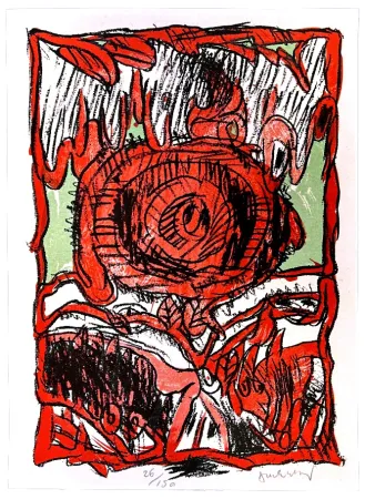 Litografía Alechinsky - Schismes 1