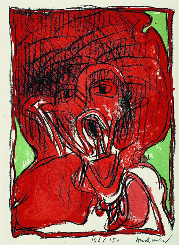 Litografía Alechinsky - Schismes