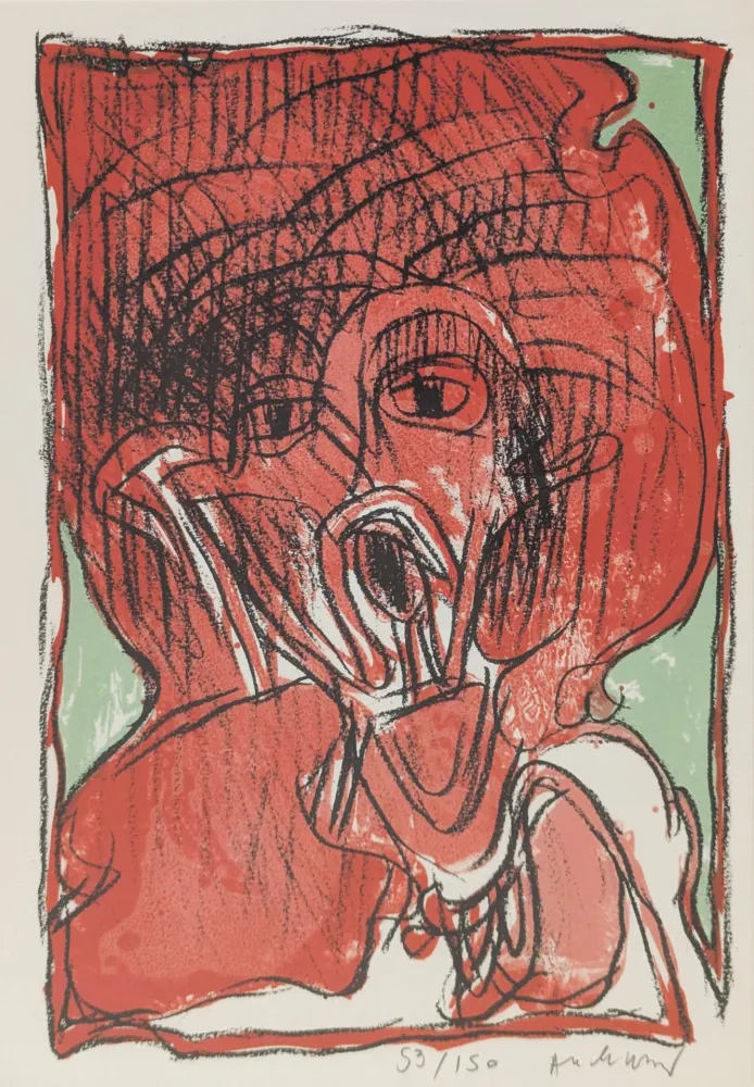 Litografía Alechinsky - Schismes 