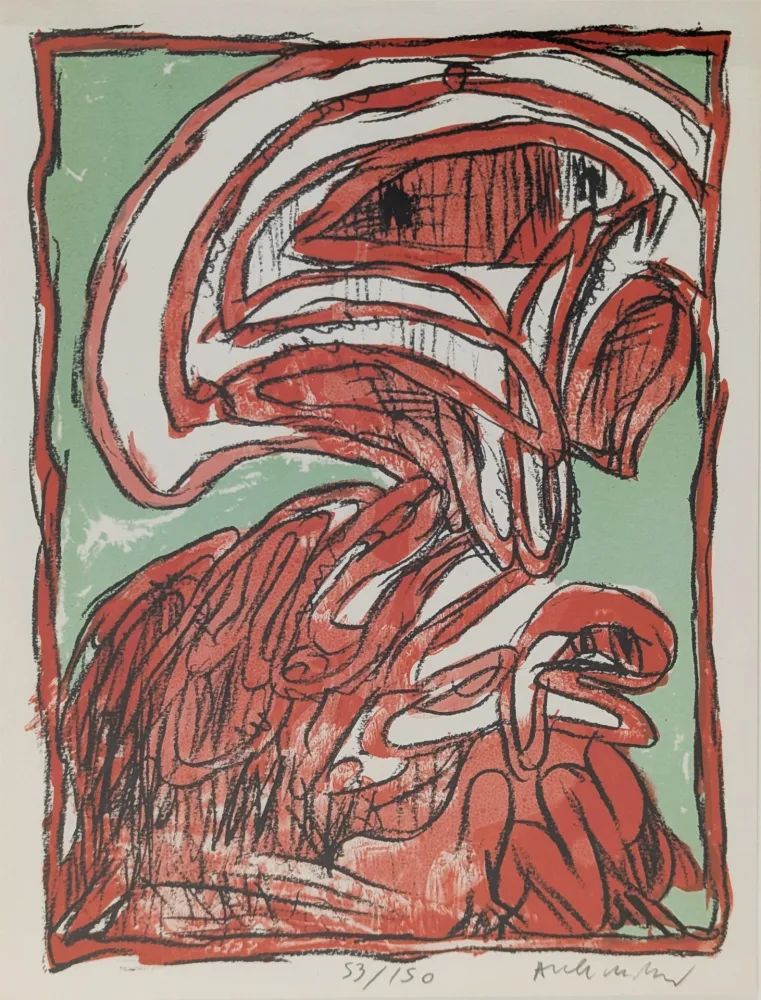 Litografía Alechinsky - Schismes