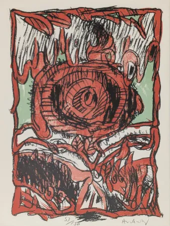 Litografía Alechinsky - Schismes
