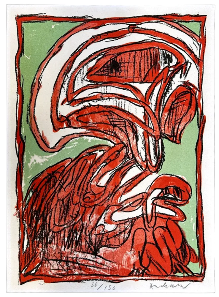 Litografía Alechinsky - Schismes 3