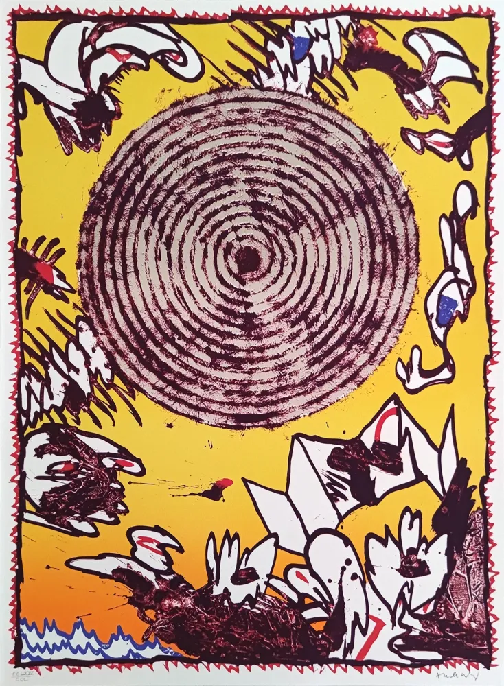 Litografía Alechinsky - Seoul