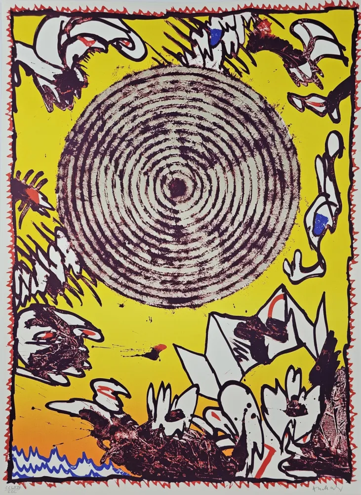 Litografía Alechinsky - Seoul