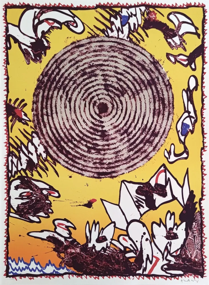 Litografía Alechinsky - Seoul