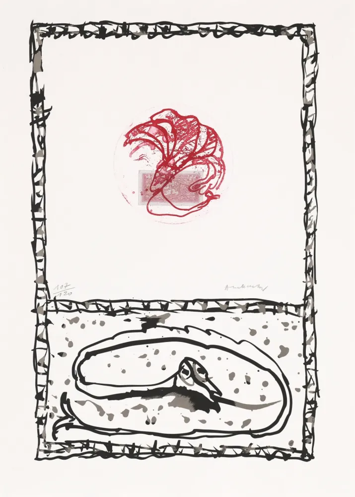 Aguafuerte Alechinsky - Serpent 05