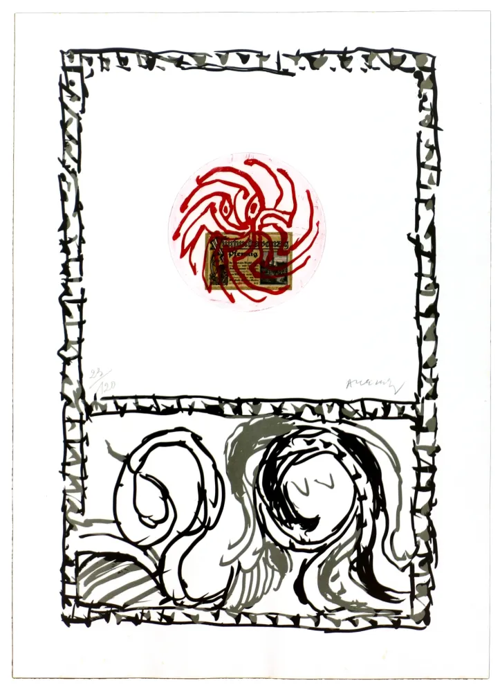 Aguafuerte Alechinsky - Serpent II