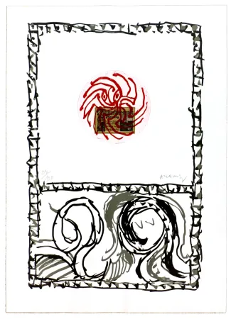 Aguafuerte Alechinsky - Serpent II