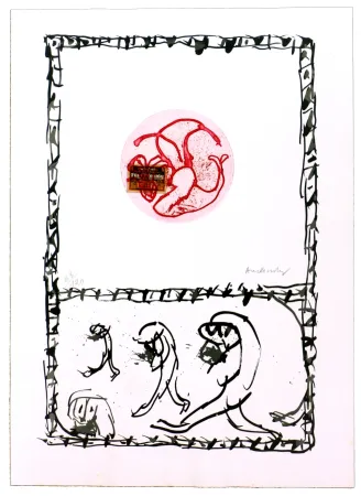 Aguafuerte Alechinsky - Serpent IV