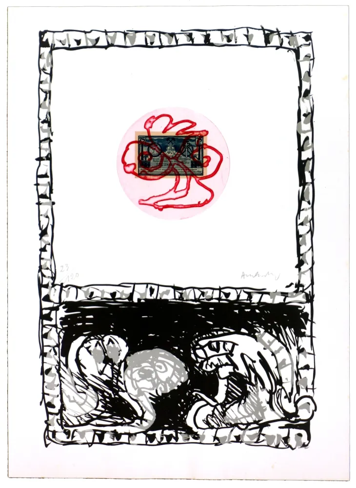 Aguafuerte Alechinsky - Serpent V