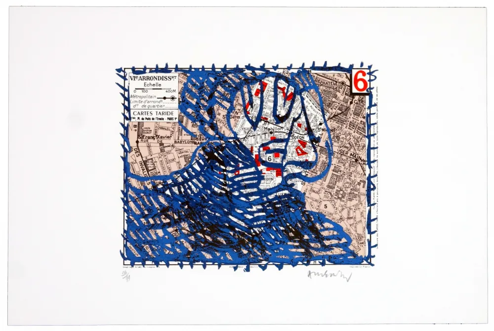 Litografía Alechinsky - Sixième arrondissement (Paris)