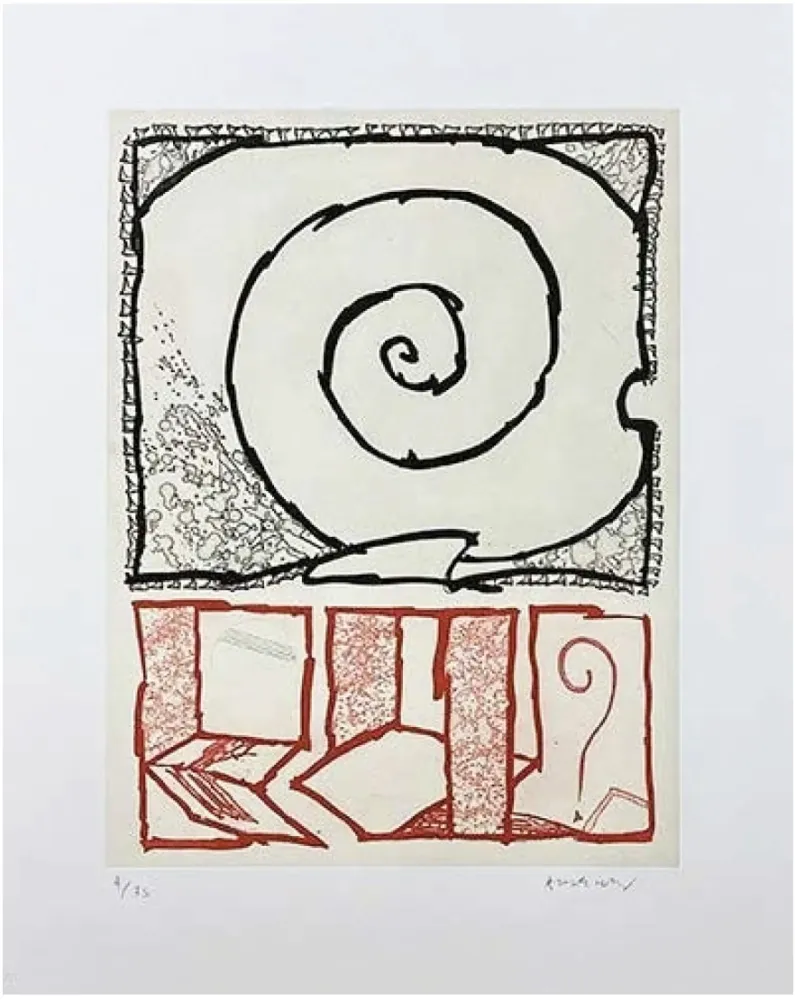 Grabado Alechinsky - Spirale
