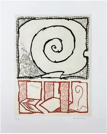 Grabado Alechinsky - Spirale