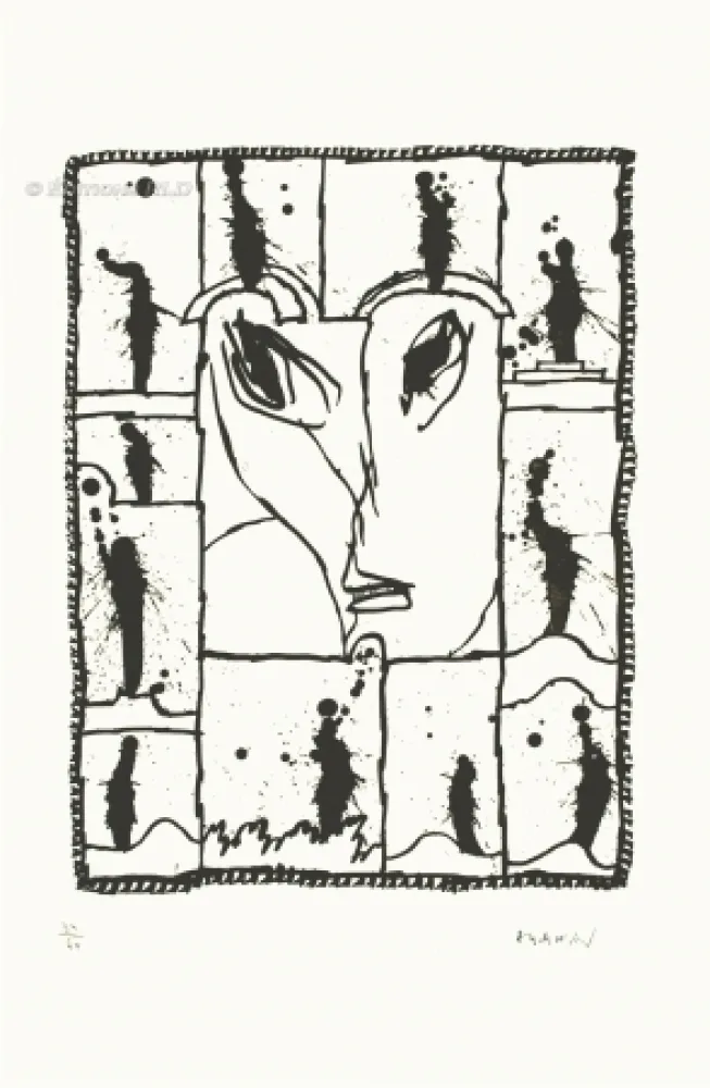 Aguafuerte Y Aguatinta Alechinsky - Sur les onze coups de midi