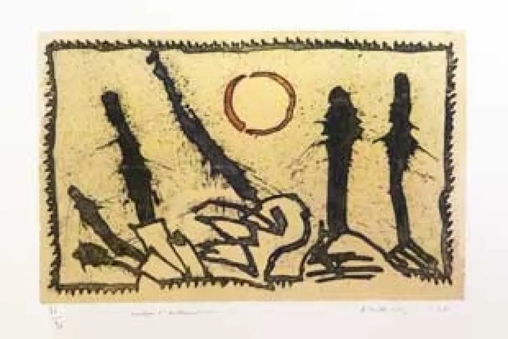 Grabado Alechinsky - Taches d'exclamation