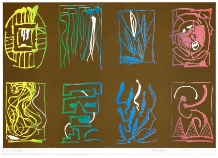 Litografía Alechinsky - Tapis et Caries