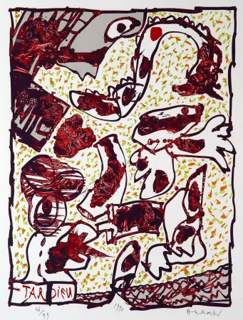 Litografía Alechinsky - Tardieu