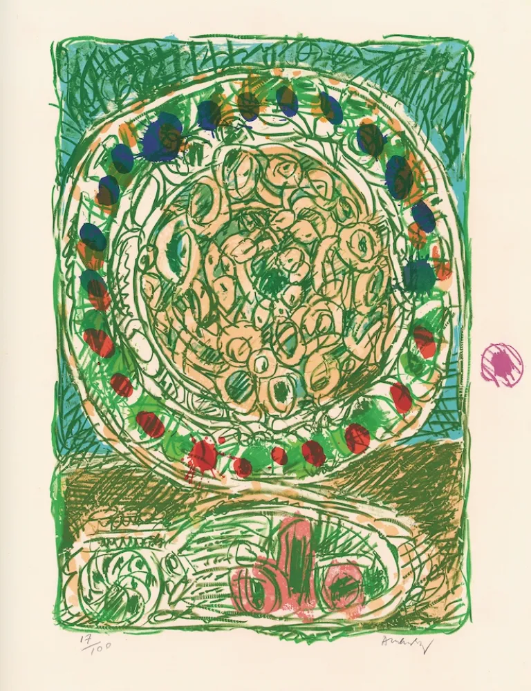 Litografía Alechinsky - Tarte al'jotte