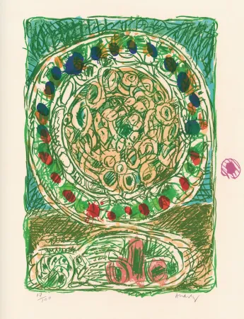 Litografía Alechinsky - Tarte al'jotte