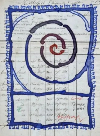 Grabado Alechinsky - Temps passé