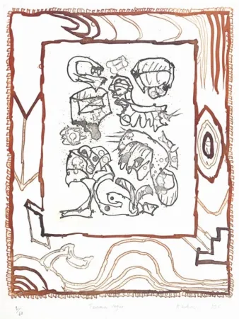 Grabado Alechinsky - Terrain vague