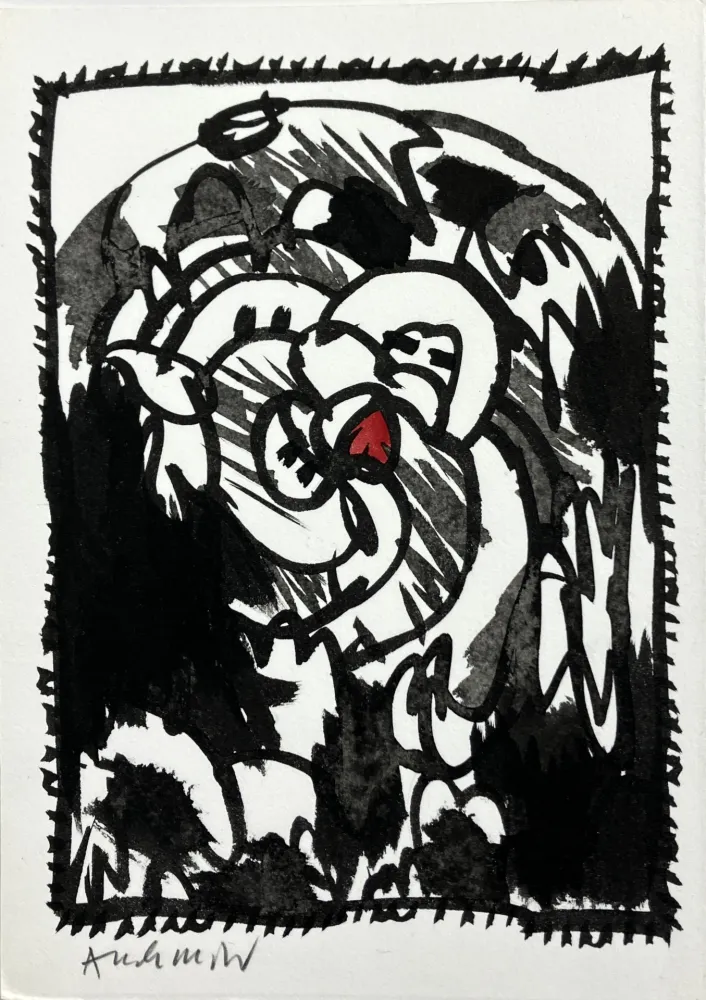 Sin Técnico Alechinsky -  Tête Bêche, 1987