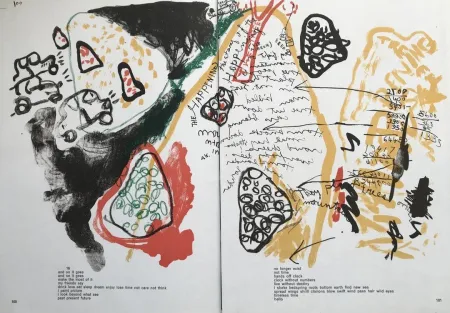 Litografía Alechinsky - The Happening (One Cent Life)