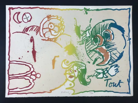 Litografía Alechinsky - Tout