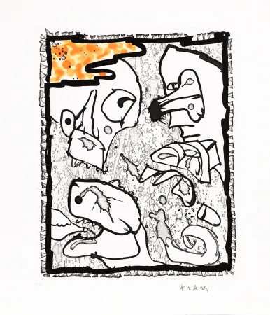 Linograbado Alechinsky - Traité des excitants modernes 01