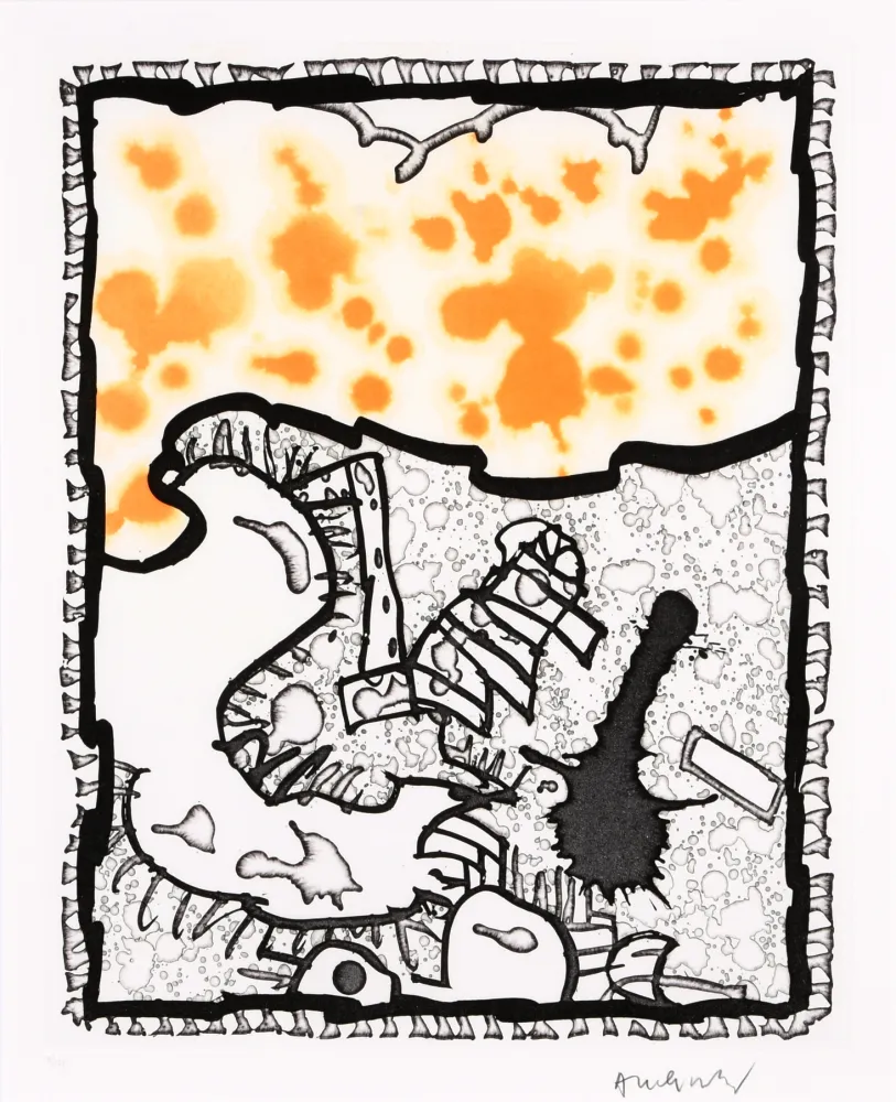 Linograbado Alechinsky - Traité des excitants modernes 04