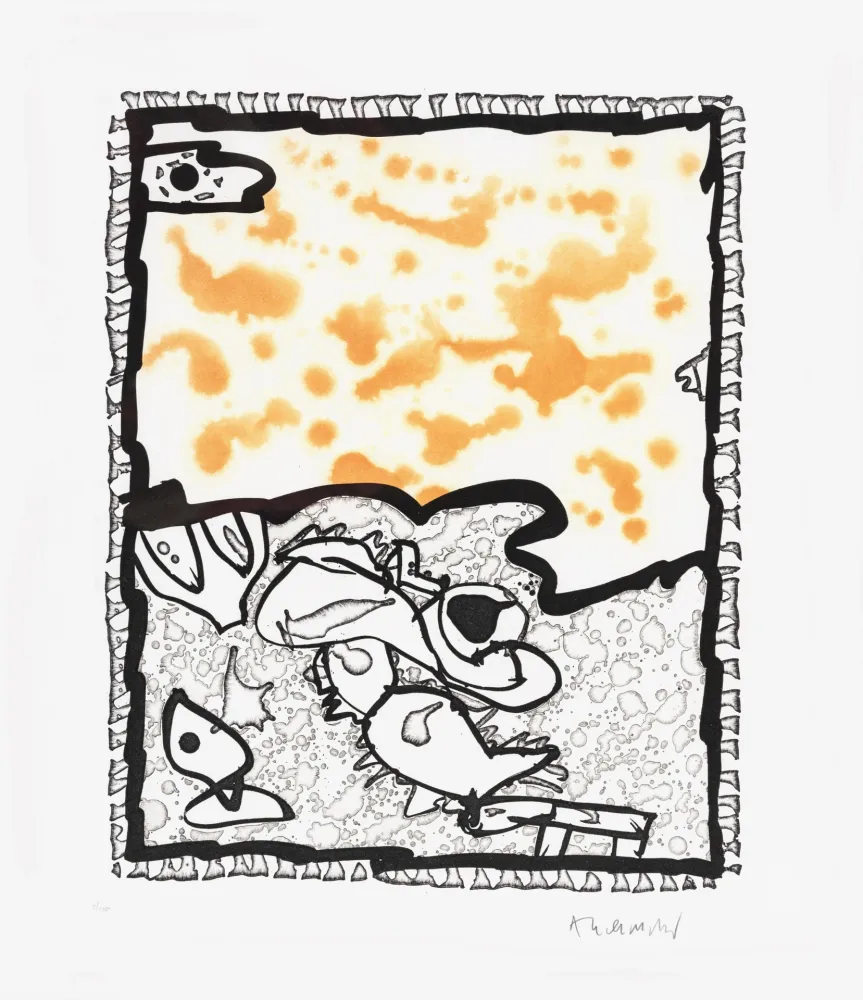 Linograbado Alechinsky - Traité des excitants modernes 05