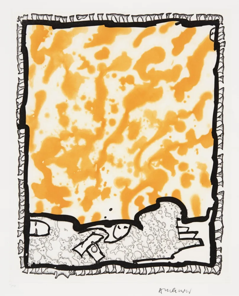 Linograbado Alechinsky - Traité des excitants modernes 06