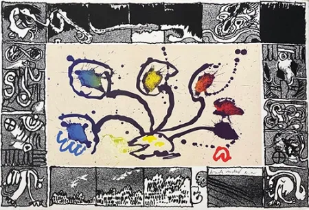 Litografía Alechinsky - Tribord