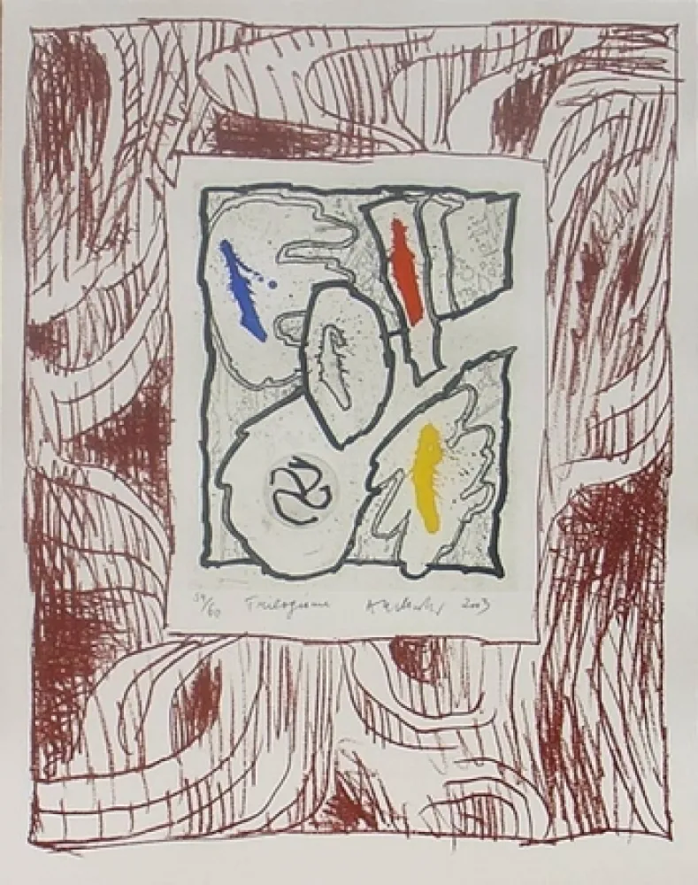 Grabado En Madera Alechinsky - Trilogisme