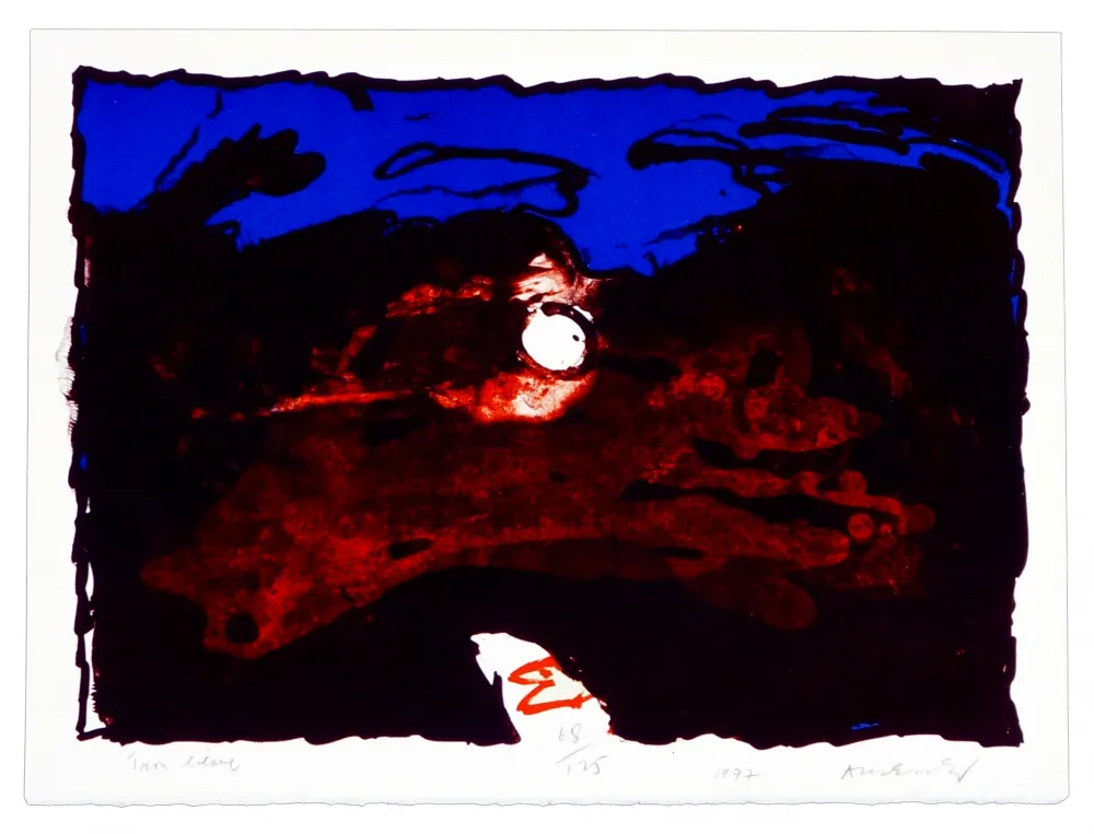 Litografía Alechinsky - Trou Blanc